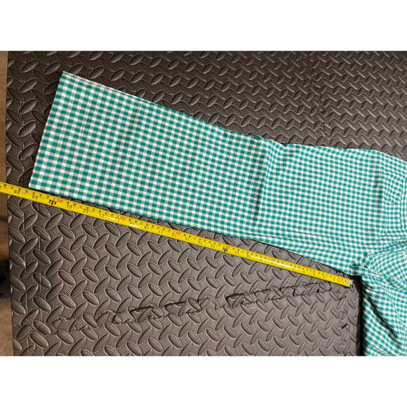 TYLER BOE Gigi gingham kick flare pants crop PARAKEET white womens‎ size 4 NWT - Picture 8 of 9